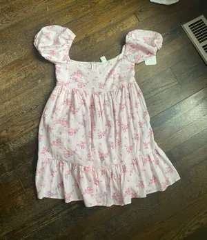 Altar’d State Mini Pink Floral Dress Small thumbnail 1