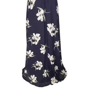 Lulus All Mine Floral Print High Low Wrap Dress Women’s Size L Navy thumbnail 9