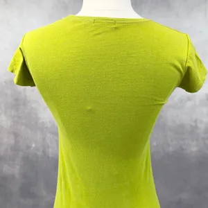 Vintage Abercrombie Baby Tee Women Small Green Stretch Indie 3D Moose Y2K‎ thumbnail 8