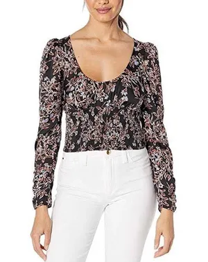 Free People NWT Santiago Printed Blouse thumbnail 4