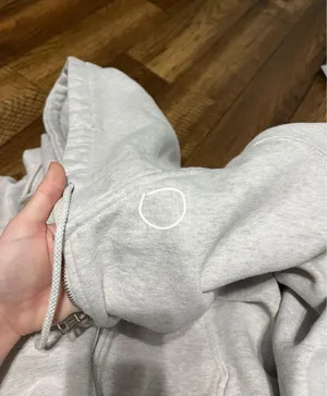 Brandy Melville Light Grey Christy Hoodie thumbnail 3