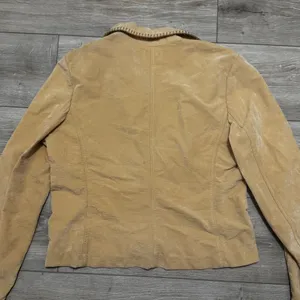 Vintage Silverado Tan Faux Suede Western Jacket Whipstitch Blazer Women's M Boho thumbnail 6
