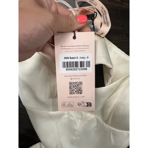 Oh‎ Polly Ivory Satin Cut-Out Mini Dress (NWT) thumbnail 3