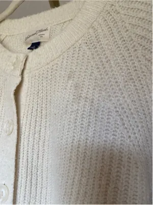 Universal Threads Ivory Cream Cardigan Button Front Knit Nantucket Preppy Prairie thumbnail 6