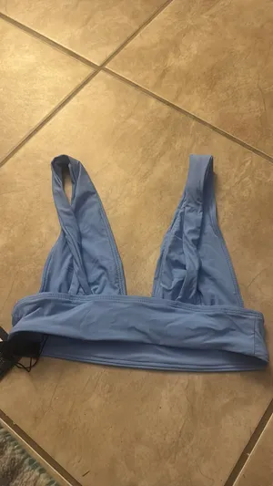 Vicious Young Babes Bathing Suit Top Blue thumbnail 4