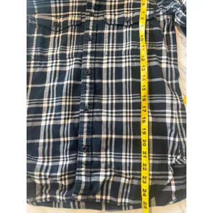 Ralph Lauren Rugby Womens Black White Plaid Flannel Button Down Shirt Size 2 thumbnail 5