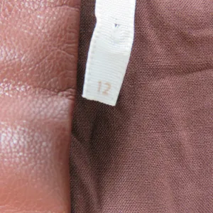 Free People Maisie Vegan Mini Skirt Brown Faux Leather Button Front Size 12 thumbnail 11