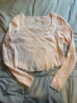 PacSun LA Hearts Long Sleeve Top Crop thumbnail 1