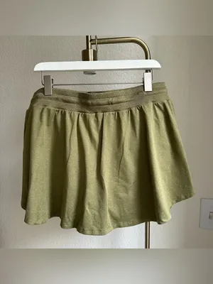 Fabletics Green Cloud Jersey Flounce Skort thumbnail 6