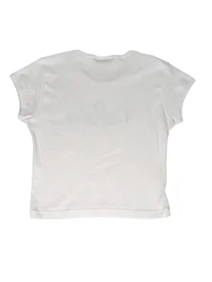 Feels So Good Cornflower Print Top Size S White thumbnail 4