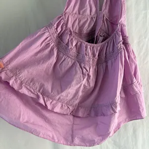 NWT Free People Sail away tunic tiered ruffle dress lilac purple small thumbnail 7