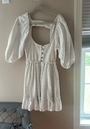 Free People White Graduation Sundress thumbnail 1