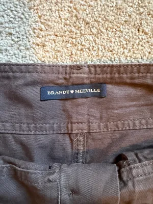 Brandy Melville Brown Cargo Mini Skirt thumbnail 7