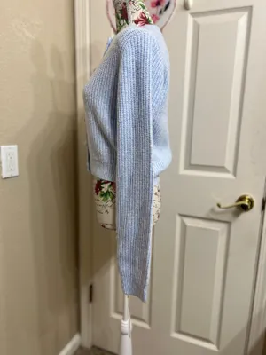 Jessica Simpson light blue cardigan sweater thumbnail 5