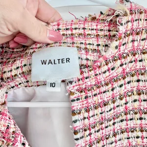 Walter Pink Plaid Tweed Cropped Blazer‎ thumbnail 11