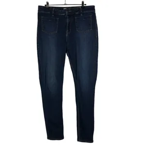 Free People Beverley Dark Wash Skinny Straight‎ Jeans 31 thumbnail 2