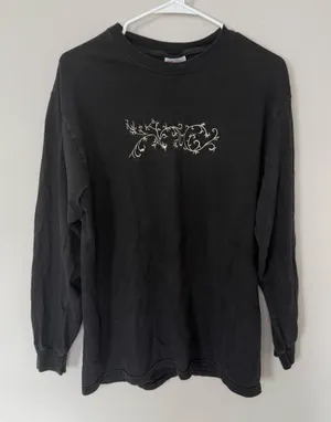 Vintage Hanes Beefy-T Embroidered Long Sleeve Shirt Y2K thumbnail 1