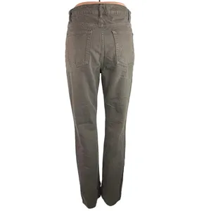 Zara Black Washed 100% Cotton High Rise Ankle Denim Straight Leg Jeans Size 4 thumbnail 3