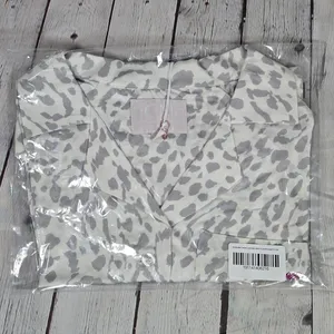 Spiritual Gangster hOMe Lover State of Mind Leopard Print Pajama‎ Top S NWT thumbnail 10
