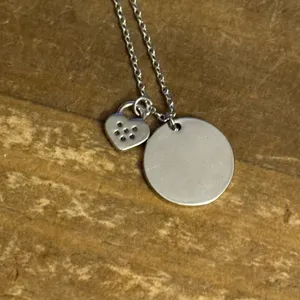 You Are So Loved Rhodium dipped pendant necklace thumbnail 3