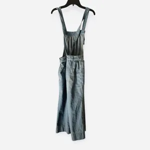 Pilcro Anthropologie Wide Leg Denim Jumpsuit Size 24P Blue thumbnail 4