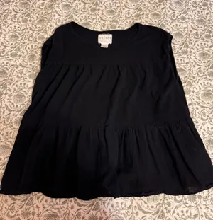 Velvet by Graham & Spencer Black Tiered Tee thumbnail 1