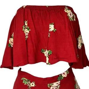 Stone Brigade Two‎ Piece Shorts Set Red thumbnail 2
