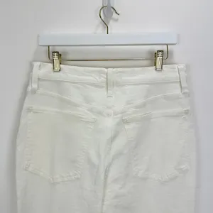 Madewell The Perfect Vintage Jean Tile White High Rise Classic Raw Hem US 30 NWT thumbnail 12