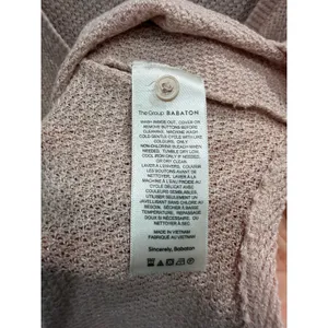 The Group Babaton Womens Pink Waffle Knit Cardigan S V-Neck SWF0-1113-30 thumbnail 6