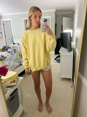 Yellow Vinyl Sweatshirt Size L thumbnail 2
