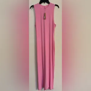 SKIMS Soft Lounge Sleeveless Dress in Pink NWT thumbnail 2