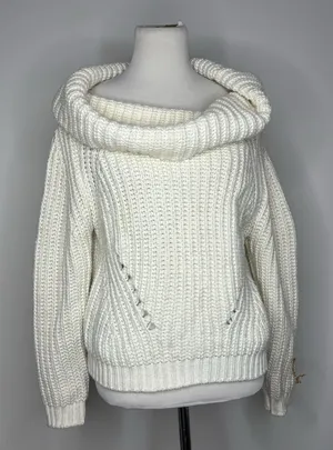 Forever 21- White Knit Turtleneck Sweater thumbnail 1