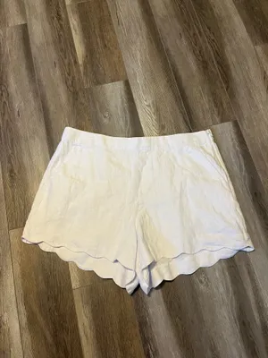 NWT Abercrombie & Fitch Linen Scallop Hem Shorts thumbnail 2