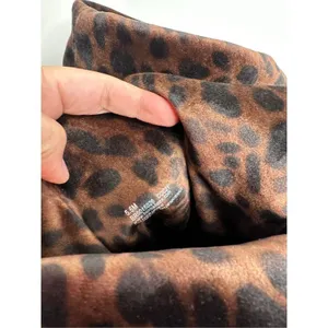 Born Malena‎ Tan Suede Leopard Print Cuff Tall Boots Back Zip 5.5M thumbnail 7