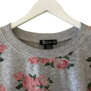 Miss Chievous Gray Pink Roses Chabby Chic Romantic SZ XL #1790 thumbnail 2