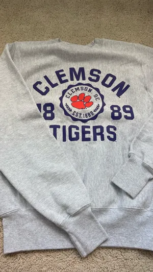 Champion clemson crewneck thumbnail 1