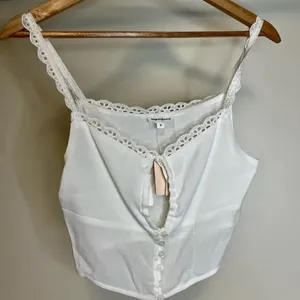 NWT Revolve Superdown crop with eyelet straps - small thumbnail 1