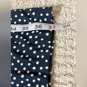 Adrienne Vittadini Black and White Polka Dot Wide-Leg Pants thumbnail 9