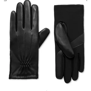 Brand New Isotoner Women's Size L/XL Brown Genuine Leather Gloves thumbnail 1