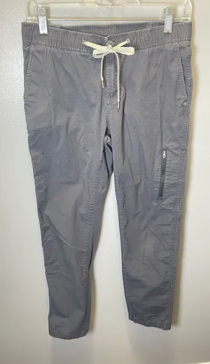 Vuori Women's‎ Gray Pull On Ripstop Cotton Stretch Drawstring Pants Size Small thumbnail 1