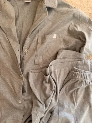Gray PJ Set Size M thumbnail 2