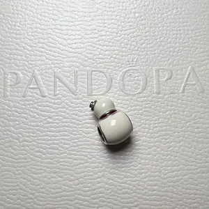 Pandora Happy Snowman Charm Christmas S925ALE White/Red Enamel thumbnail 3