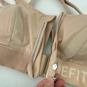 Shefit Ultimate Sports Bra Sandstorm Nude Women M High Impact Front Close Active thumbnail 6