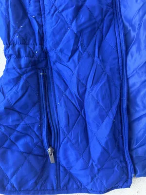 Relativity Women’s Quilted Puffer‎ Vest Blue Full Zip Lightweight Size Medium thumbnail 3