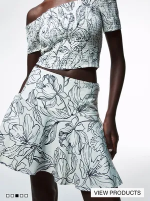 NWT H&M FLARED MINI SKIRT thumbnail 2