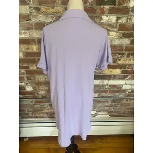 Bsubseach Button Down Violet Shirt Beach Cover Up Size S Purple thumbnail 6