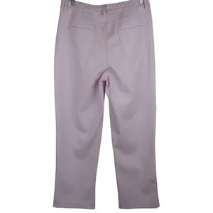 Halogen Faux Leather Pants Women Size 10 Pink Straight Leg Nordstrom High Rise thumbnail 2