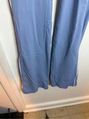 Garage Baby Blue Flare Leggings With Piping thumbnail 6
