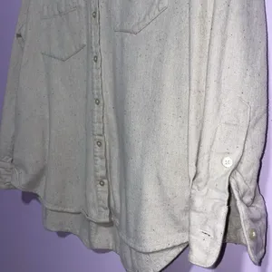 Madewell Button Up Shacket Women M Cream Long Sleeve Pockets Casual Minimalist thumbnail 3