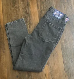 High Rise Charcoal Jeans Black Size 0 thumbnail 1